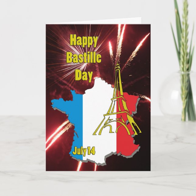 Carte Bastille jour 14 juillet (Devant)