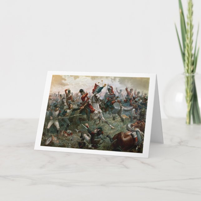 Carte Bataille de Waterloo, le 18 juin 1815, 1898 (coule (Devant)