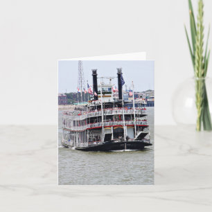 Carte Bateau à  vapeur sur le fleuve Mississippi