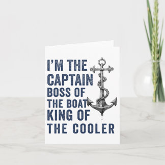 Carte Bateau Capitaine Hommes Femmes Drôle Bateau Voilie