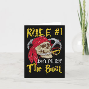 Carte Bateau Capitaine Pirates Fun Pirate Ne Tombe Pas T