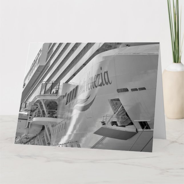 Carte Bateau de croisière de luxe (Devant)