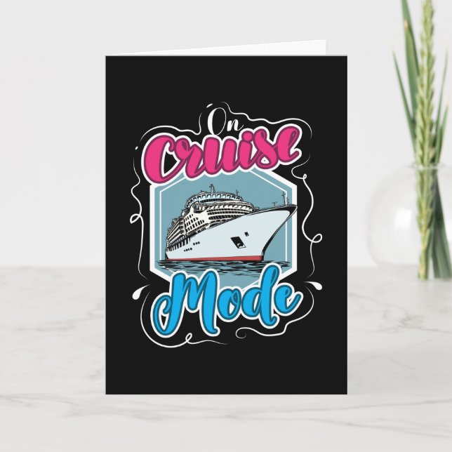 Carte Bateau de croisière en mode croisière (Devant)