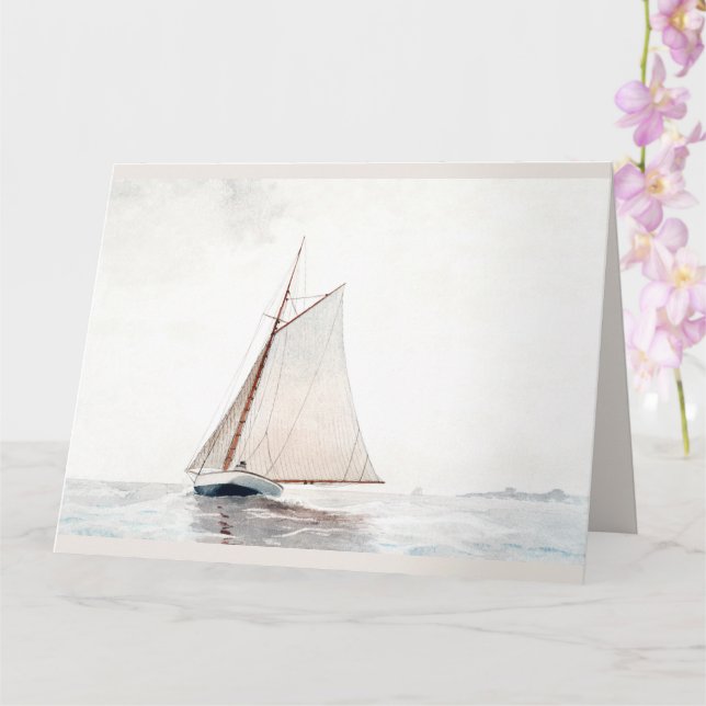 Carte Bateau de Gloucester par Winslow Homer (Orchidée)