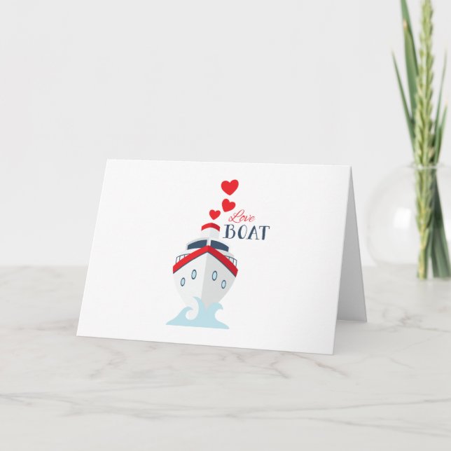 Carte Bateau de l'amour (Devant)