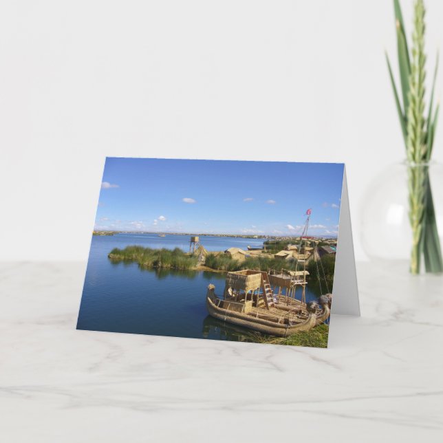 Carte bateau de l'île de titicaca (Devant)