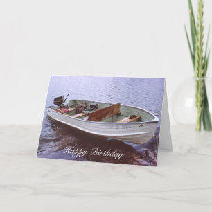 Carte Bateau de pêche vintage