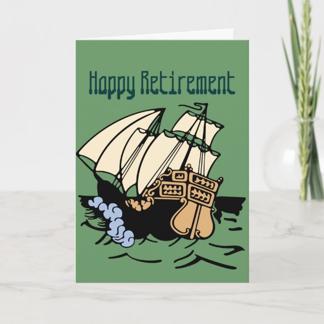 Carte Bateau de retraite (Devant)