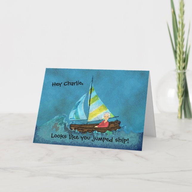 Carte Bateau de saut ? Retraite (Devant)
