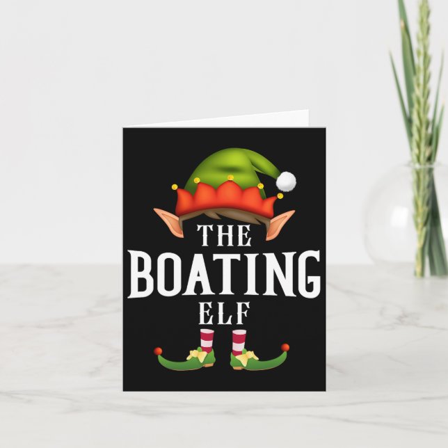 Carte Bateau Elf Group Funny Christmas Pajama Party (Devant)