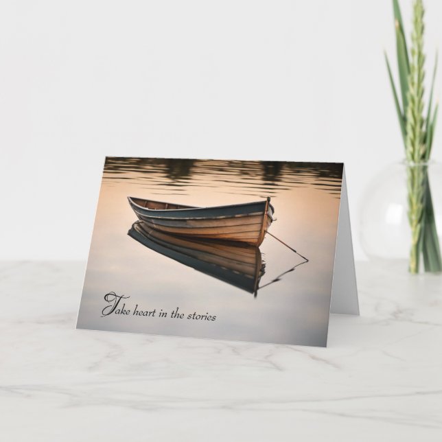 Carte Bateau Old Row sur Calm Lake Sympathy (Devant)
