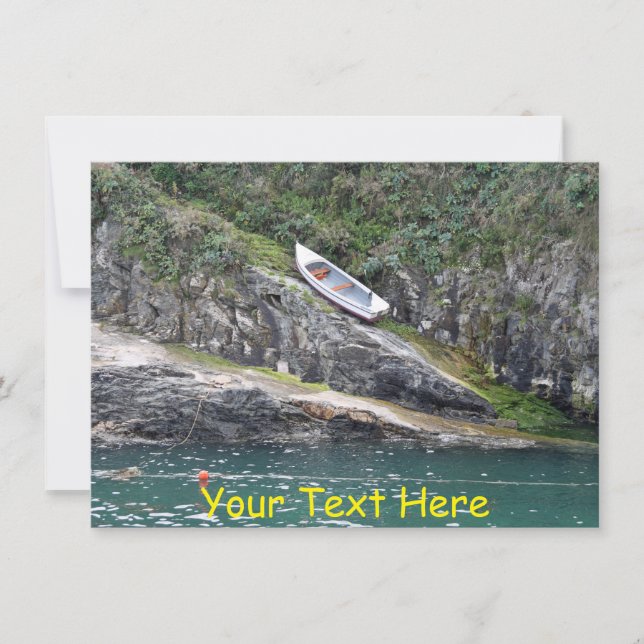 Carte Bateau Personnalisable en Cornouailles (Devant)