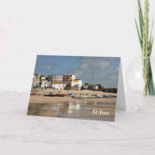 Carte Bateaux à marée basse, port de St Ives