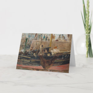 Carte Bateaux à Quay   Berthe Morisot