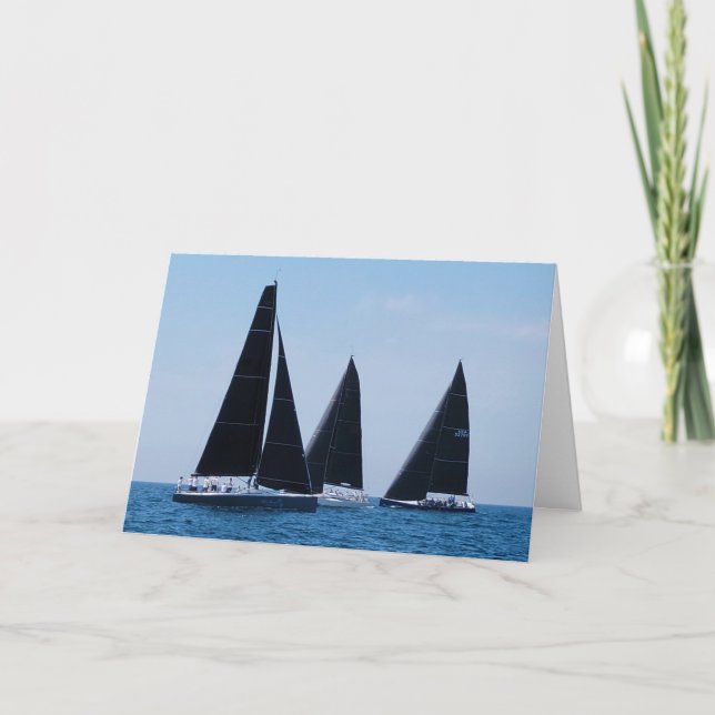 Carte Bateaux à voile sur Blue Water (Devant)