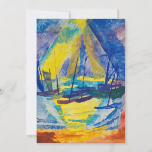 Carte Bateaux au Soleil du Soir   Fritz Schaefler