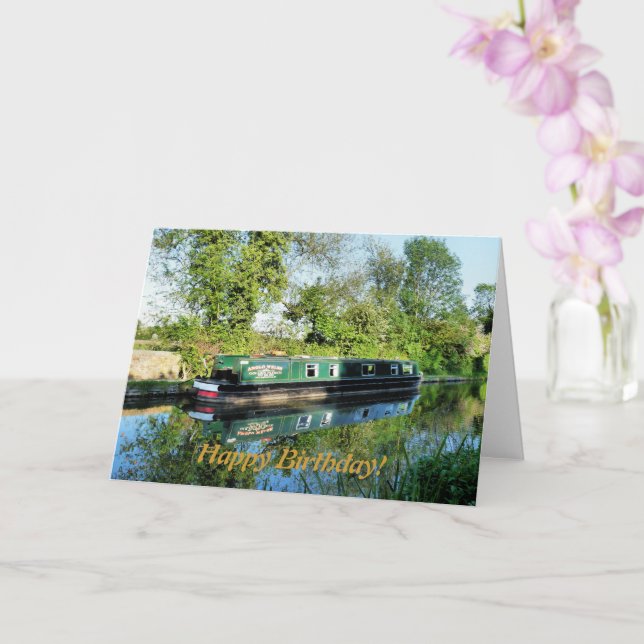 CARTE BATEAUX DE CANAL (Orchidée)