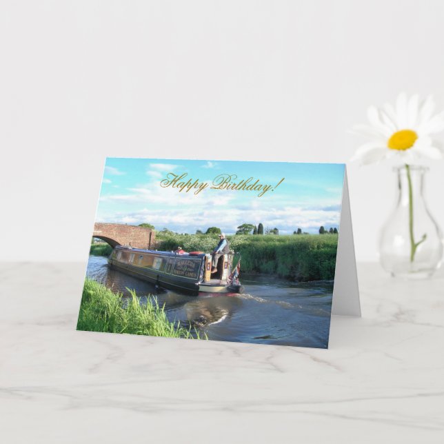 CARTE BATEAUX DE CANAL (Petite plante)