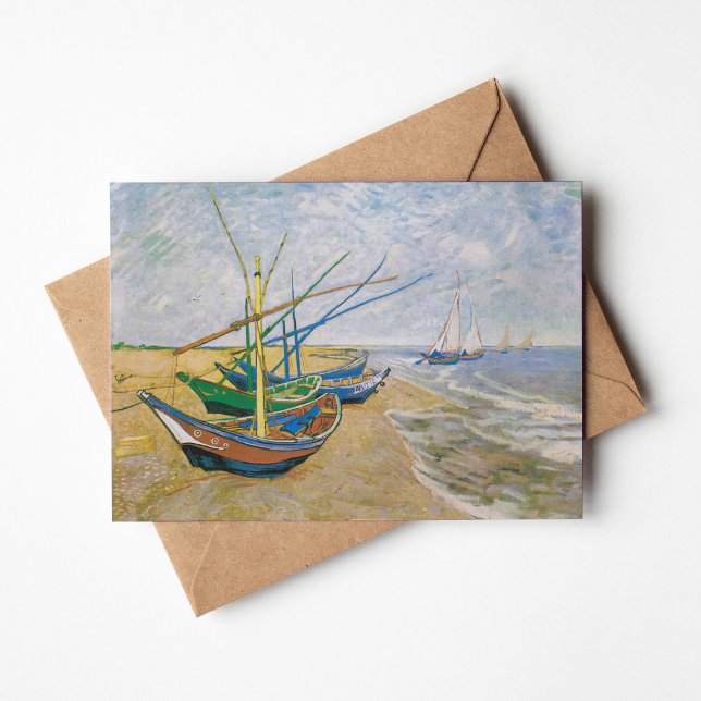 Carte Bateaux de pêche | Vincent van Gogh (Créateur téléchargé)
