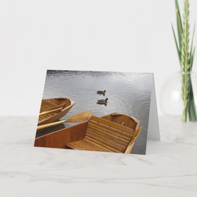 carte - Bateaux de rangée et canards (Devant)