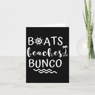 Carte Bateaux Plages Bunco Croisière Voyage Girls Game T