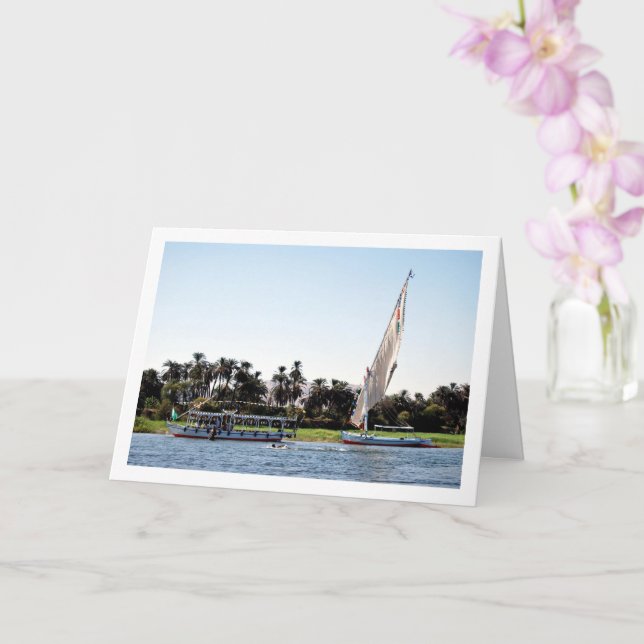 Carte Bateaux sur le Nil, Luxor (Orchidée)