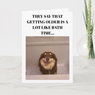 Carte Bath Time Birthday Card