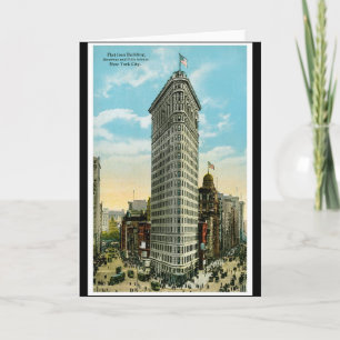 Carte Bâtiment plat de fer. Broadway et cinquième