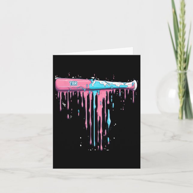 Carte Batte de Baseball Avec Dégoulinade de Paillettes P (Devant)