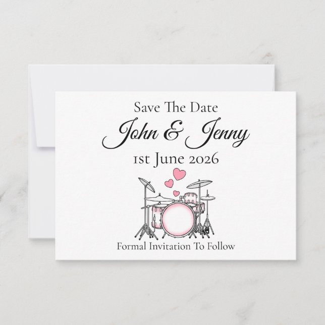 Carte Batterie Batterie Musique Batterie Mariage Enregis (Devant)