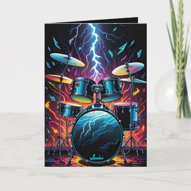 Carte Batterie de jeu de rythme vierge (Devant)