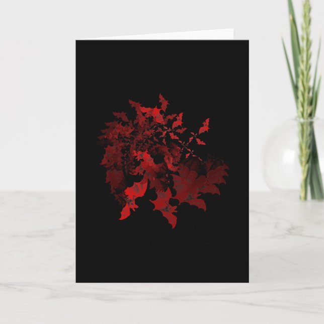 Carte Battes de vampire rouges (Devant)