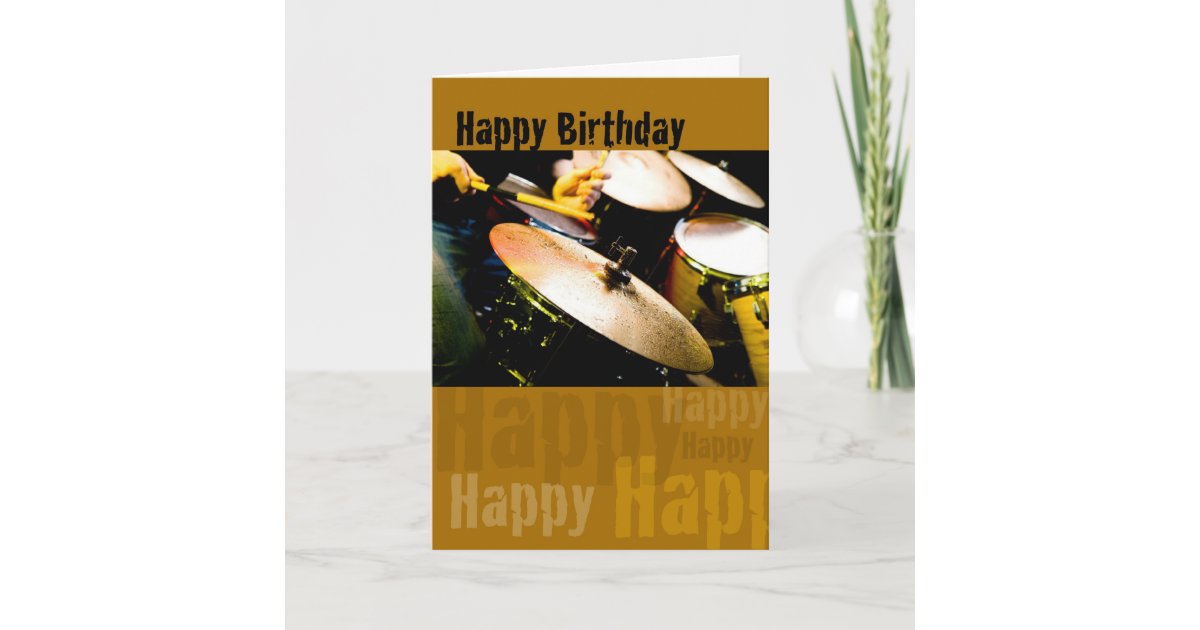 Carte Batteur Joyeux Anniversaire Zazzle Ca