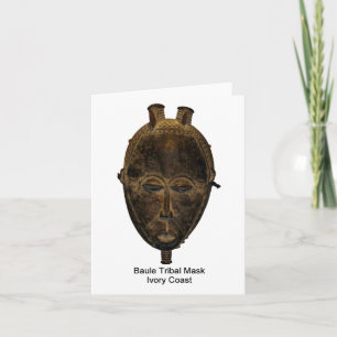 Carte Baule Tribal mask