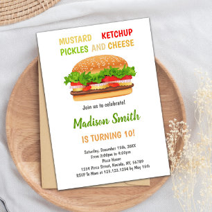 Carte BBBQ ou Cookout Fun Editable pour les enfant