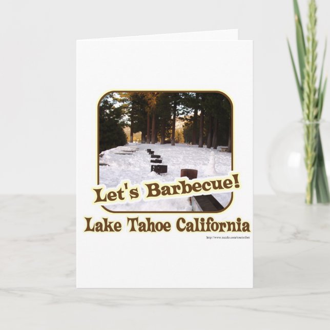 Carte BBQ à Tahoe (Devant)
