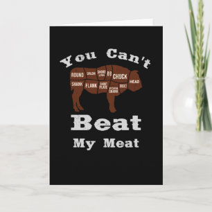 Carte BBQ Grill Viande Grill Steak Ox Rump Steak