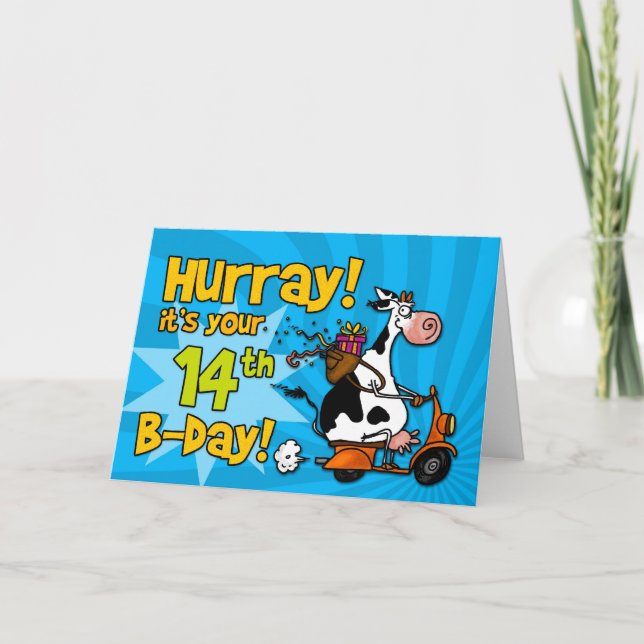 Carte bd scooter vache - 14 (Devant)