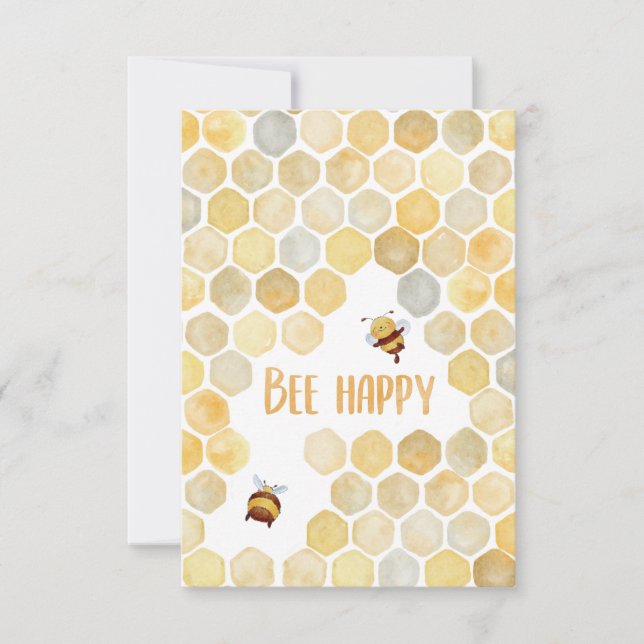 Carte Be happy/sois heureuse (Devant)