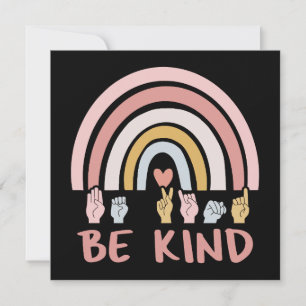 Carte Be Kind ASL III - Langue des Signes Américaine