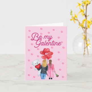 Carte Be My Galentine's Day Card