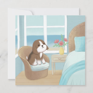 Carte Beagle dans la chambre Illustration