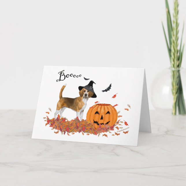 Carte Beagle Halloween (Devant)