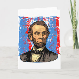 Carte Beau Abraham Lincoln Portrait