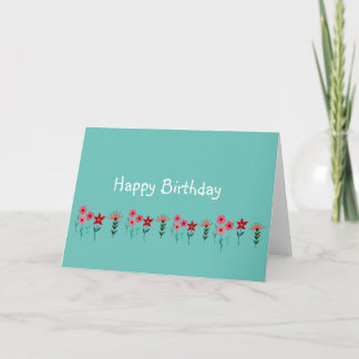 Carte Beau Anniversaire Botanique