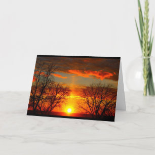 Carte Beau Anniversaire Du lever Au coucher Du Soleil