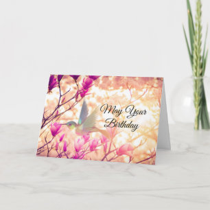 Carte Beau Colibri Joyeux Anniversaire