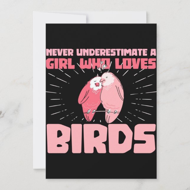 Carte Beau couple Bird | Cadeau Parfait Pour Les Amateur (Devant)