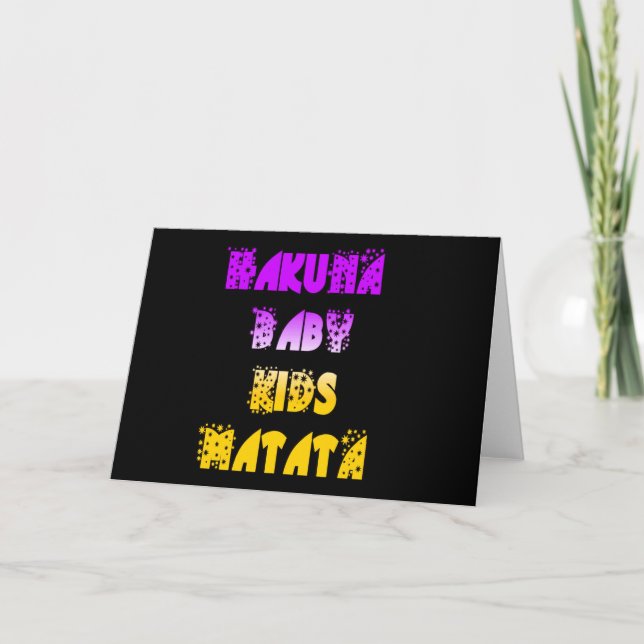 Carte Beau Hakuna Matata Art Print (Devant)