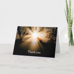 Carte Beau lever de soleil de Merci